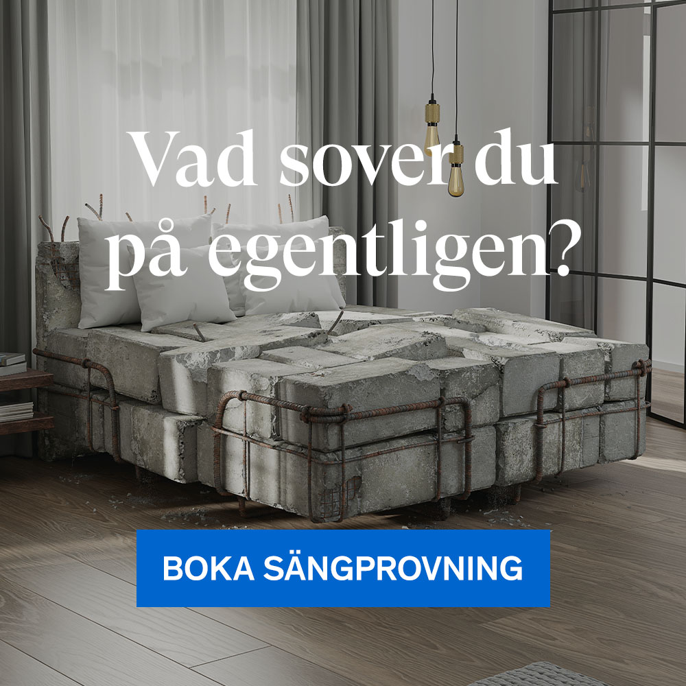 Vad sover du på egentligen? Boka en sängprovning idag.